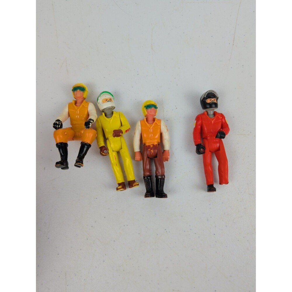 Lot of 4  1974/1976 Fisher-Price Adventure People Motorcycle Drivers